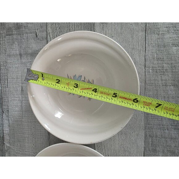 Set Of 2 Vintage Steubenville Fairlane Pottery Bowls Floral 6-Inch USA - Picture 4 of 6